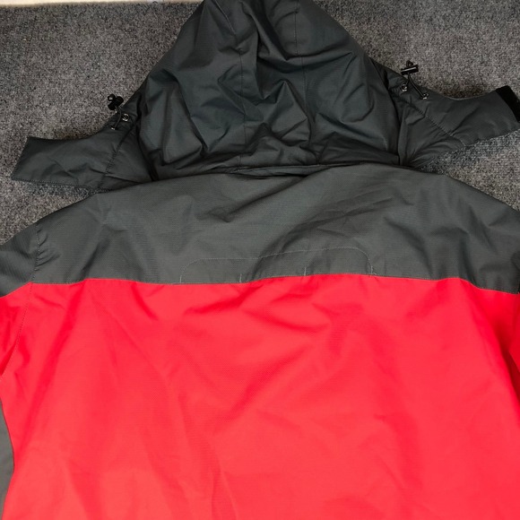 Red Gray Outdoorsport Active Winter Parka with Fur Lined Hood for Men - Picture 16 of 16